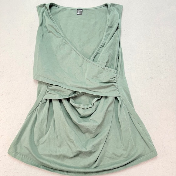 SHEIN‎ Women's Maternity Nursing Tank Top Sage Green Sleeveless Blouse Size XXL - Picture 1 of 11